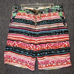 Y2K ROBERT GRAHAM Mens Boards Swim Shorts, Size 36, Multicolor Printed MeshLined